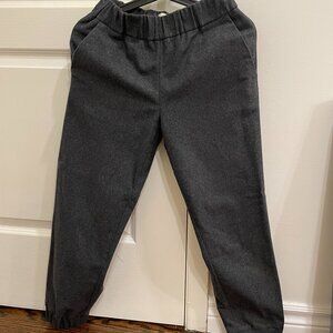 Le Fou Wilfred Grey Wool Jogger Pants